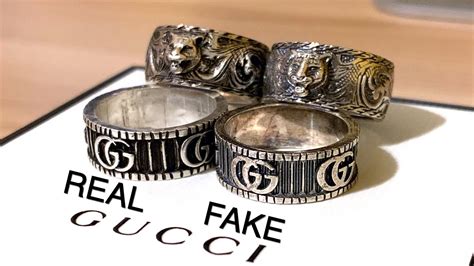 fake gucci ring|how to authenticate gucci slides.